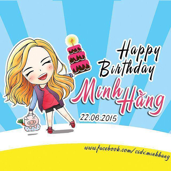Fan đồng loạt “nhuốm xanh” Facebook mừng sinh nhật Minh Hằng - Ảnh 3
